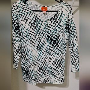 Hearts of Palm Women Casual Blouse Size M.